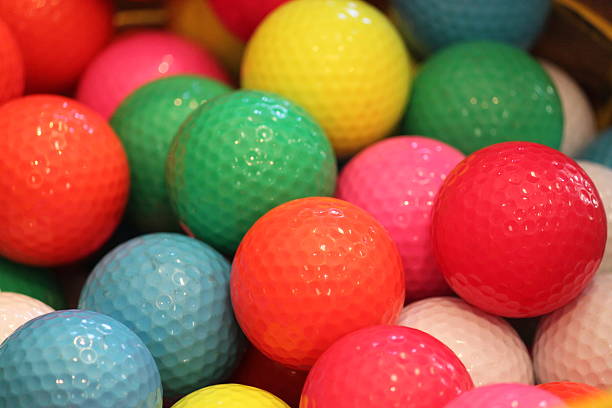 istock Colorful golf balls in a basket 179320001