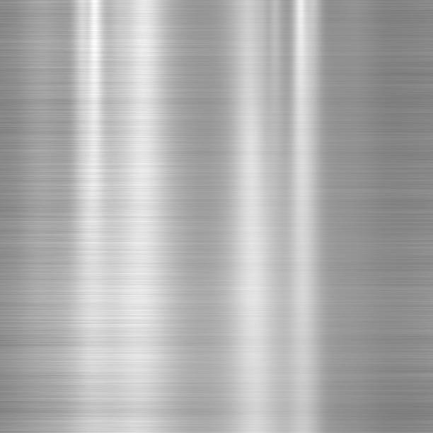 istock Brushed steel metallic plate 179321493