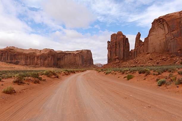 istock Red Desert Valley Road 179321550