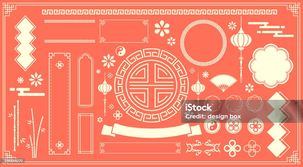 Chinese Frame Pattern Chinese Motif Frame Design Chinese Patterns Patterns And Illustrations ...