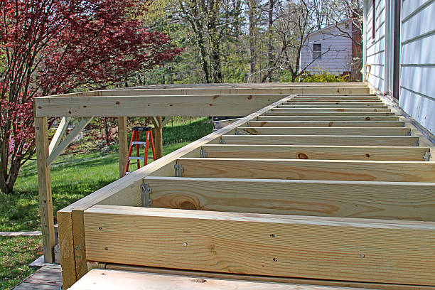 Half Built Deck stock photo