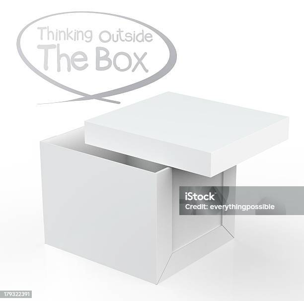 Thinking Outside The Box Stockfoto und mehr Bilder von Betrachtung - Betrachtung, Bizarr, Blau