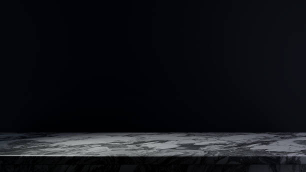 istock Sleek Stone Stage: Black Granite Display, Elevating Product Montages with Understated Elegance. 1793224468