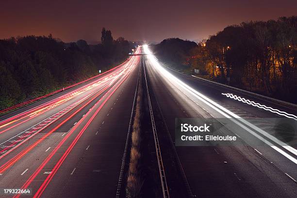 Autobahn Lange Belichtung Stockfoto und mehr Bilder von Auto - Auto, Fotografie, Horizontal