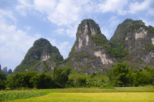 Mountain scenery in Guilin