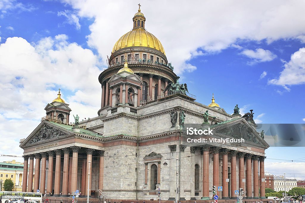 St. Isaak Kathedrale in St. Petersburg, Russland - Lizenzfrei Alt Stock-Foto