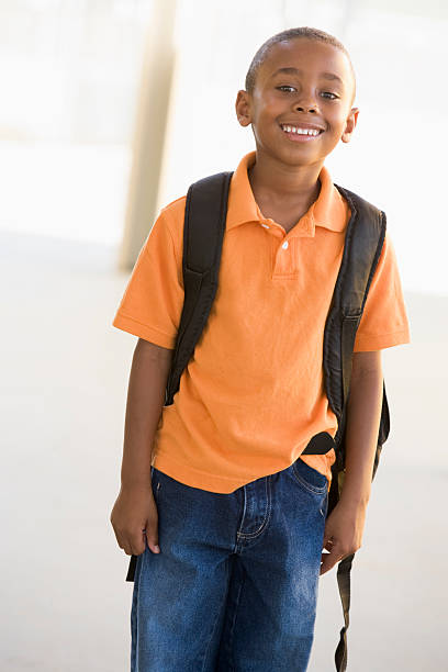 istock Portrait of kindergarten boy with backpack 179323906