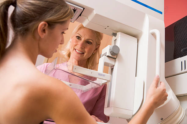 istock A nurse conducting a Mammogram on a patient  179324129