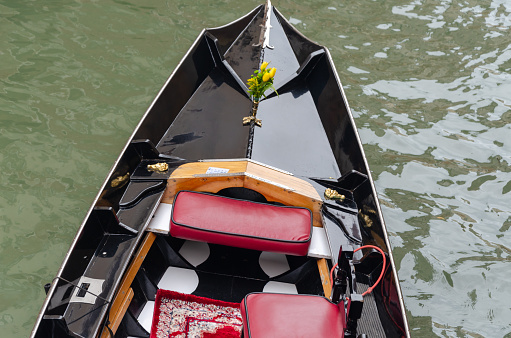 Closе-up of а Venetian gondola on a water