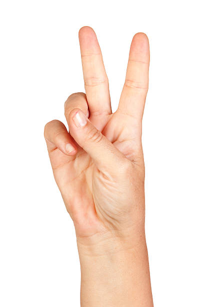 istock Hand making the sign of victory 179324618