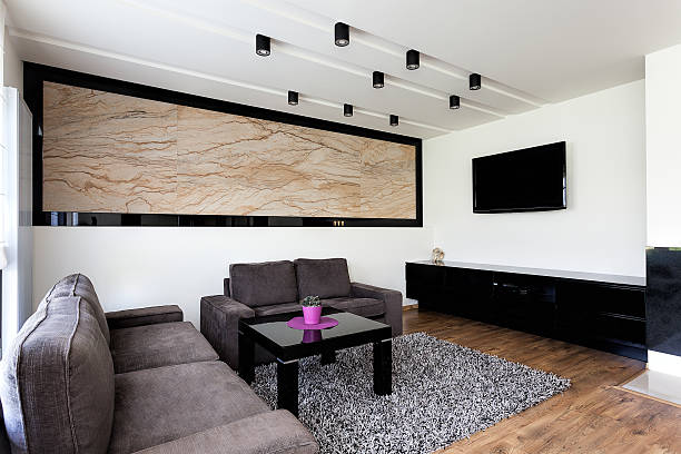 istock Urban apartment - modern living room 179324740