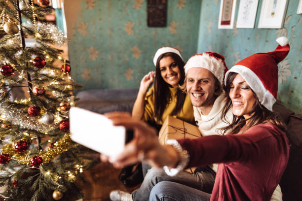 istock friends take a selfie for christmas 1793252657