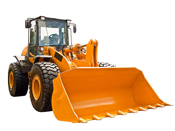 istock Orange and black giants bulldozer with clawed trough 179325627