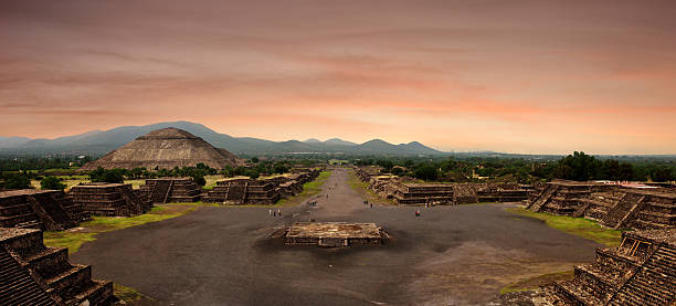 istock Panoramic view from Pyramid of Moon at the ancient Mayan 179328618