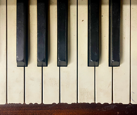 Keyboard from an old piano