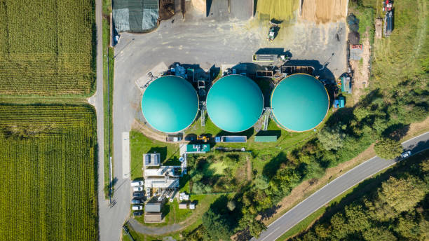 Planta de Biogas - foto de stock