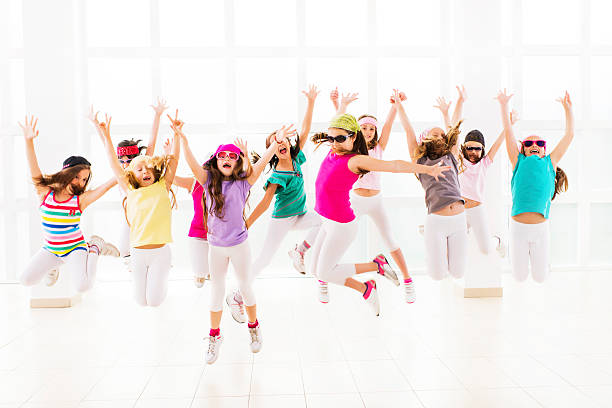 istock Ecstatic little hip hop dancers. 179330267