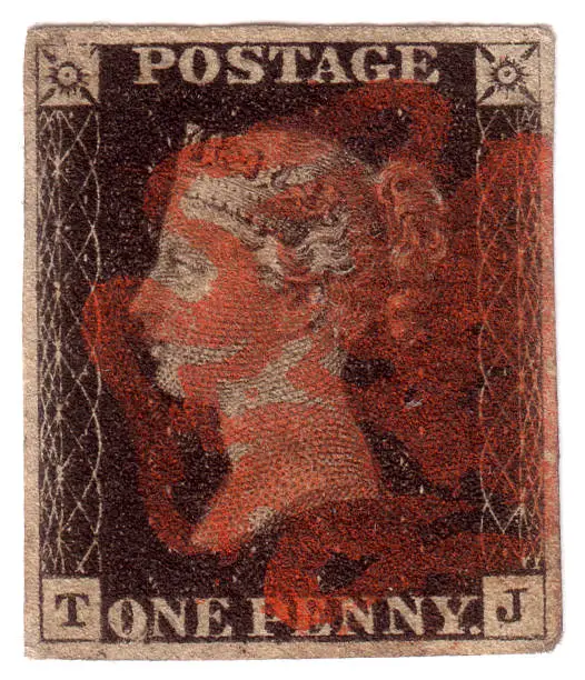 Photo of Penny black First World postage stamp design