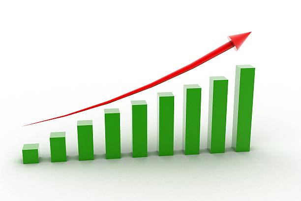 gráfico de negócios - aspirations growth expressing positivity selling imagens e fotografias de stock