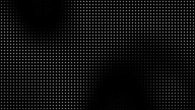 Animated abstract technology dark background random dots and grid 4K. Looping footage