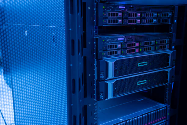 istock The server room tells the computer server that is working continuously. Convey the power and progress 1793408041