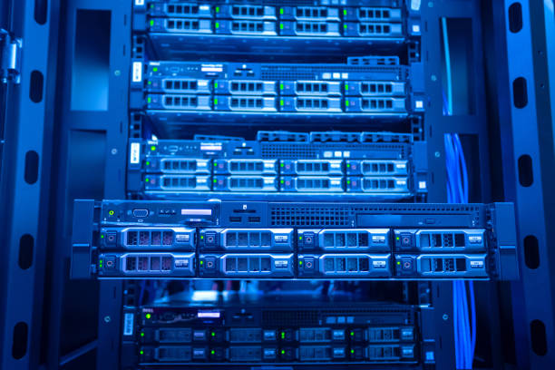 istock The server room tells the computer server that is working continuously. Convey the power and progress 1793408050