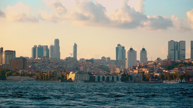 Cityscape on Bosphorus in Istanbul, Turkey.