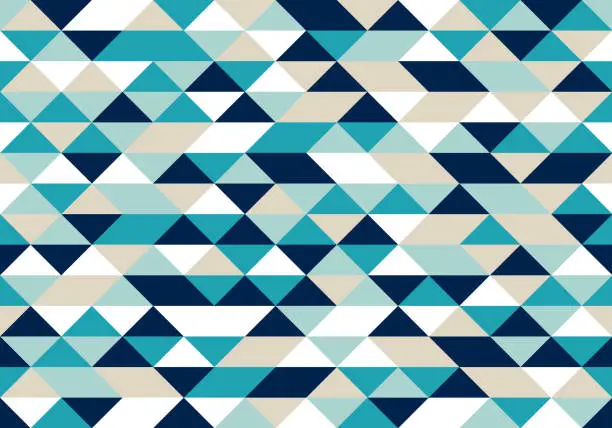 Vector illustration of Seamless abstract blue shapes background pattern
