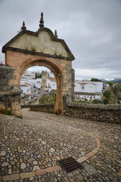 istock stone walkway and gate with castle in background under cloudy skies 1793471080