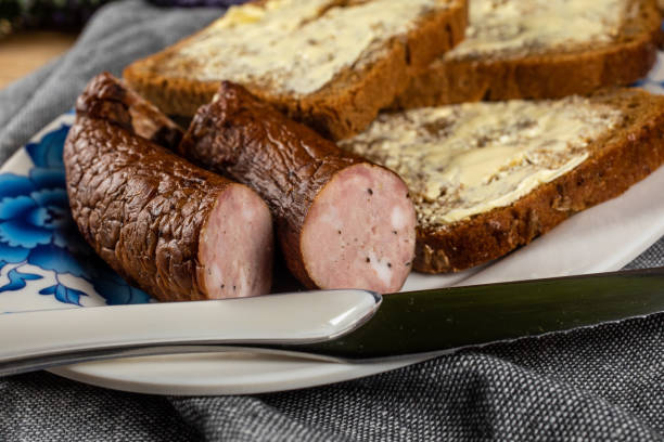 istock Breakfast with  homemade sausage. 1793474308