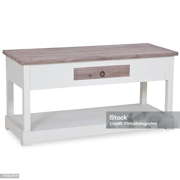 Old Fashion Console Table With Drawers Isolated Stock Photo - Download Image Now - Color Image, Curve, Cut Out