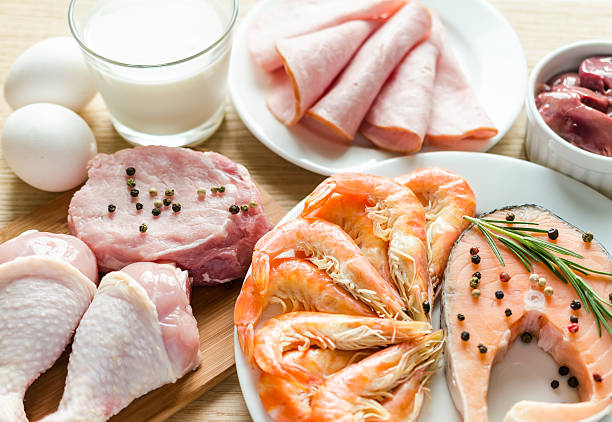 istock Various ingredients essential to a high protein diet 179348684
