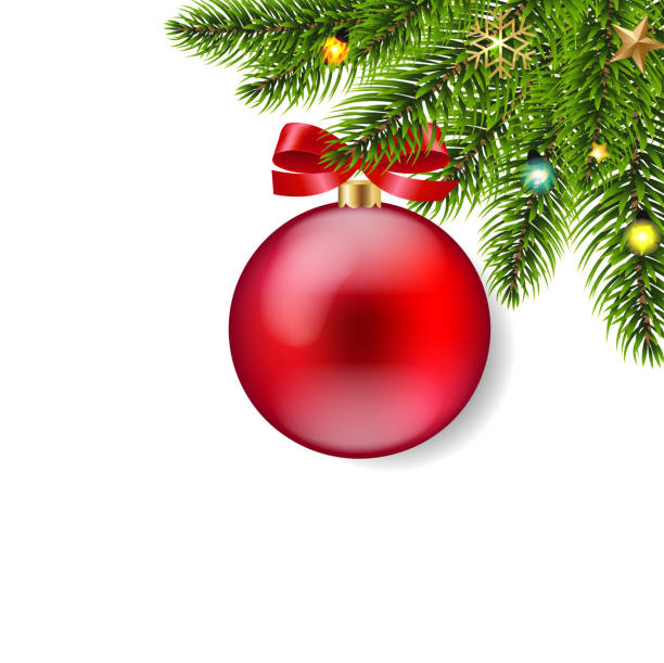 istock Christmas Fir Tree And Xmas Ball 1793489852