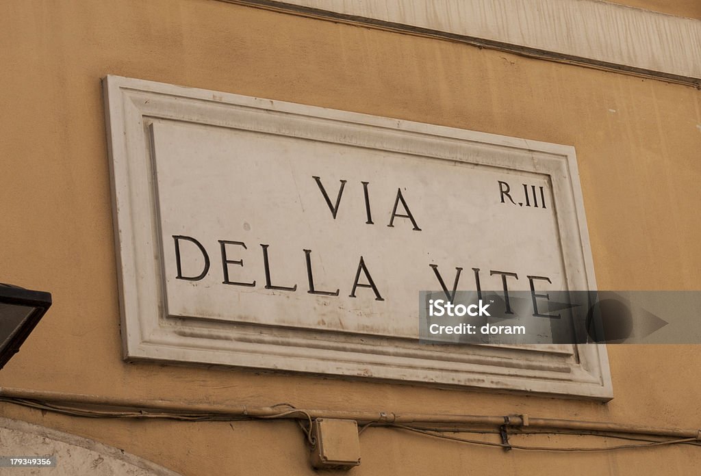 Via Della Vite - Foto stock royalty-free di Ambientazione esterna