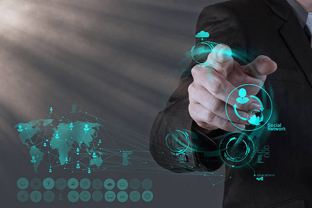 istock businessman working with new modern computer show social network 179349845