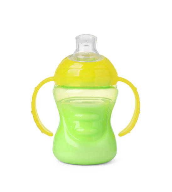 istock One feeding bottle with milk on white background 1793531471