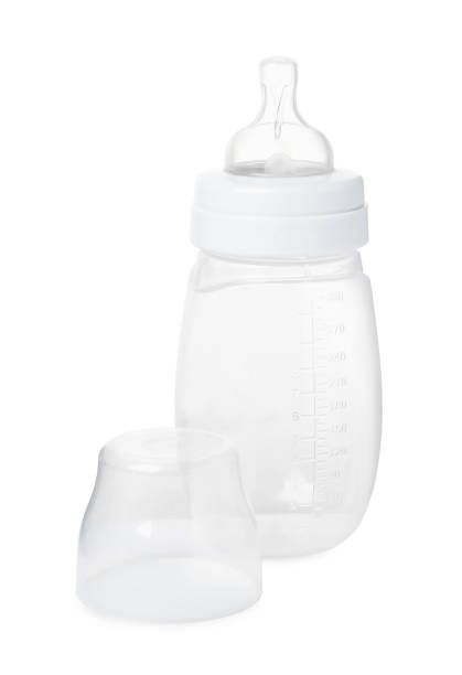 istock One empty feeding bottle for baby milk isolated on white 1793531473