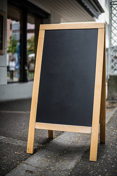 istock Blank blackboard message sign on the street 179354824