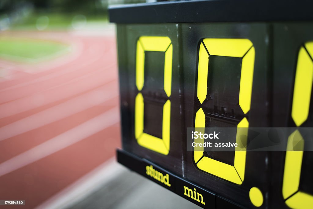 Misurazione del tempo a una riunione di - Foto stock royalty-free di Atletica leggera