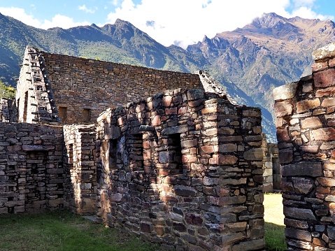 Views of ruins with in the Choquequirao Ruins complex