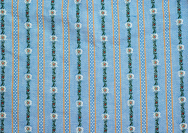 traditional Swiss Edelweiss shirt textile