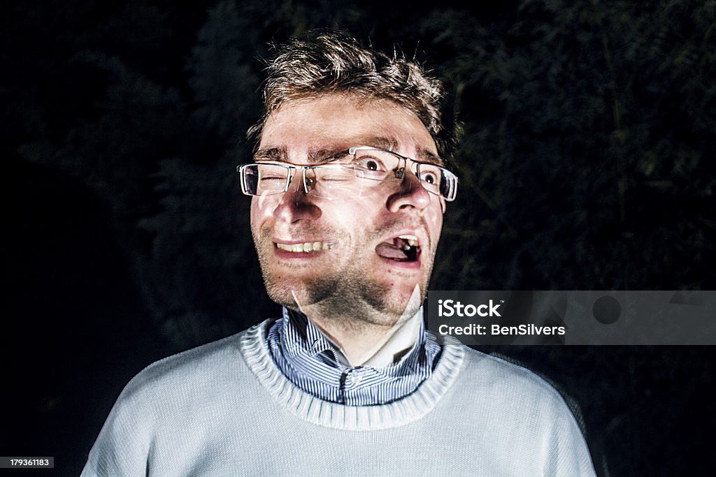 Scary doble exposición Retrato de joven adulto - Foto de stock de Adulto libre de derechos