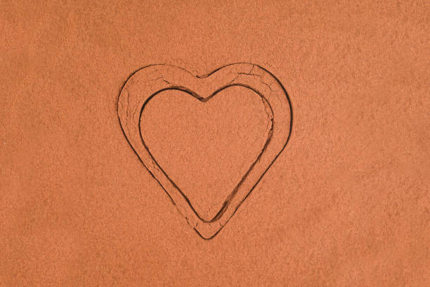 istock Cocoa powder textured background, close up 1793633686