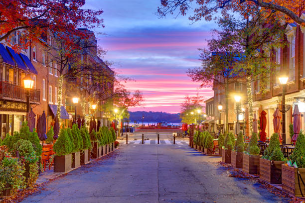 Old Town Alexandria stock photo