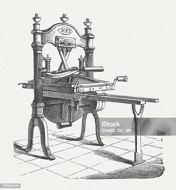 Vetores de Hagarpress e mais imagens de Estampa Xilográfica - Estampa Xilográfica, Impressora - Maquinaria de fábrica, Arte xiolográfica em estilo oriental