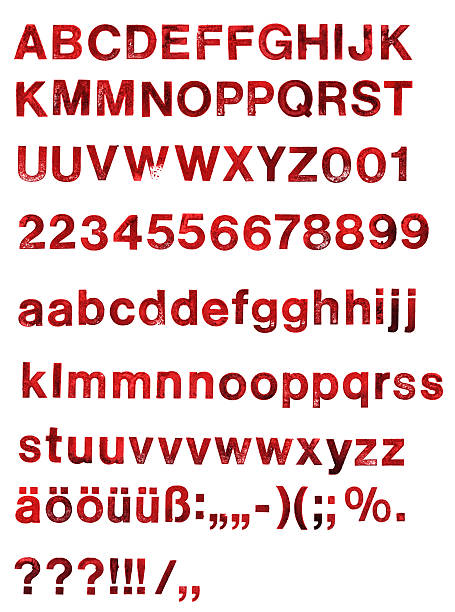 alphabet abc-estampé - serifenlos photos et images de collection