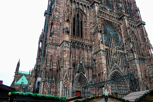 Image of a piece of the facade of Strasbourg