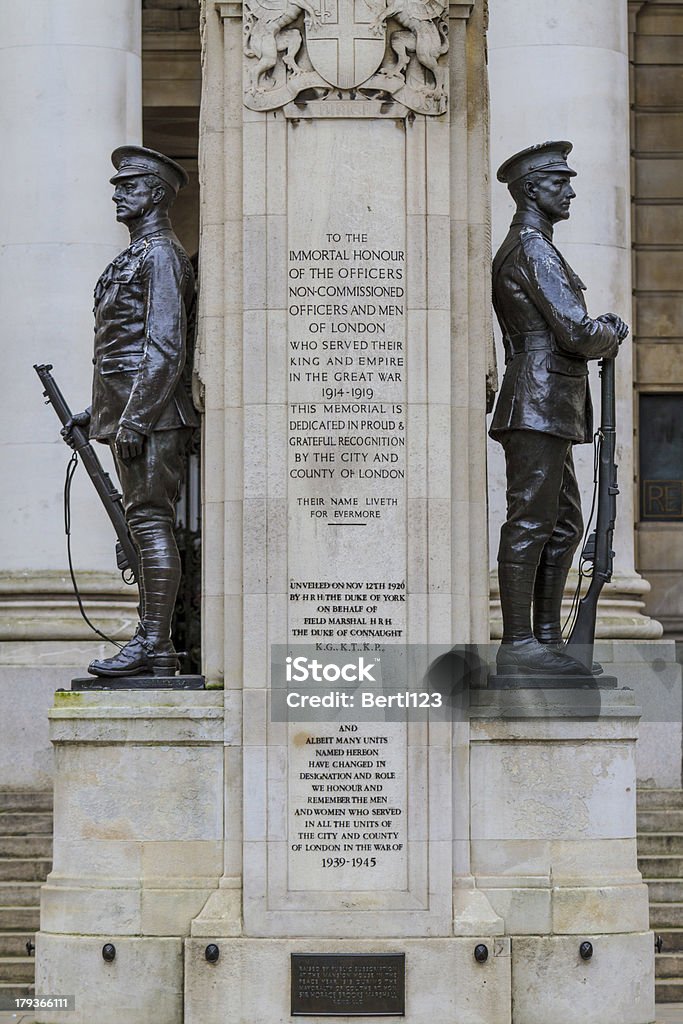 Cidade de Londres, a primeira World War Memorial, Reino Unido - Foto de stock de Londres - Inglaterra royalty-free