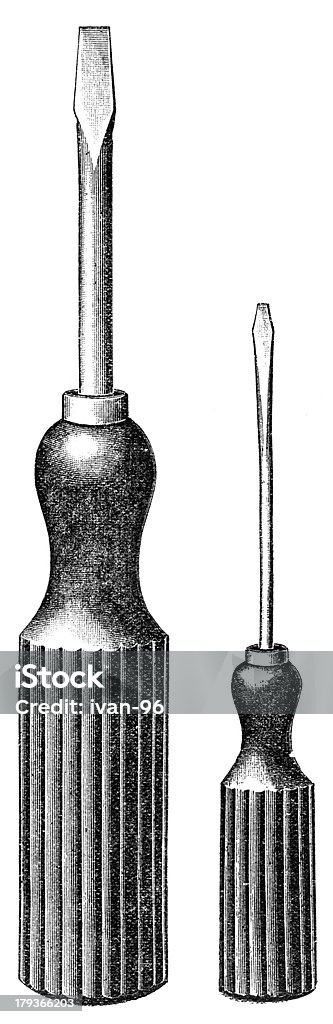 Schraubenzieher - Lizenzfrei Altertümlich Stock-Illustration