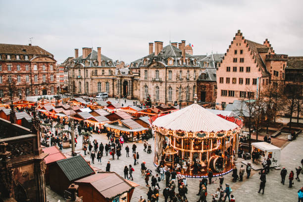 istock Beautiful Christmas market 1793662482